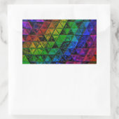 Sticker Rectangulaire Verre de fierté (Sac)