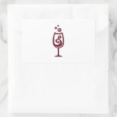 STICKER RECTANGULAIRE VERRE DE VIN (Sac)