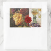 STICKER RECTANGULAIRE VERRE DE VIN, VIEUX VIGNOBLES VIGNOBLES MONOGRAMME (Sac)