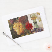 STICKER RECTANGULAIRE VERRE DE VIN, VIEUX VIGNOBLES VIGNOBLES MONOGRAMME (Enveloppe)