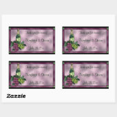 Sticker Rectangulaire Verre tressé Personnalisé (Feuille)