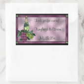 Sticker Rectangulaire Verre tressé Personnalisé (Sac)