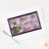 Sticker Rectangulaire Verre tressé Personnalisé (Enveloppe)