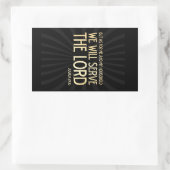 Sticker Rectangulaire Vers scriptural chrétien de bible - 24h15 de (Sac)