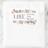 Sticker Rectangulaire Verset biblique : Amour Hier, Aujourd'hui, pour to (Sac)