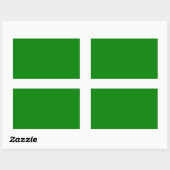 Sticker Rectangulaire Vert (Feuille)