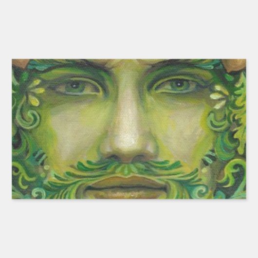 Sticker Rectangulaire vert (Devant)