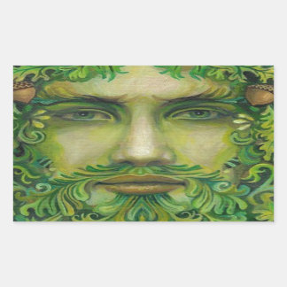 Sticker Rectangulaire vert