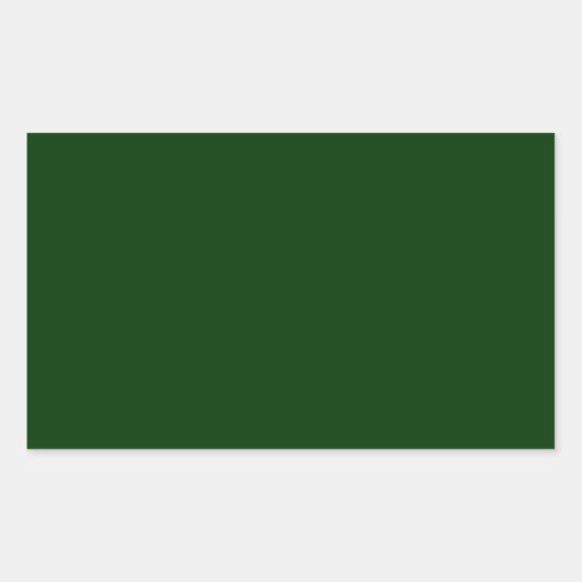 Sticker Rectangulaire Vert foncé (Devant)