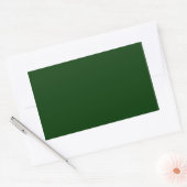 Sticker Rectangulaire Vert foncé (Enveloppe)