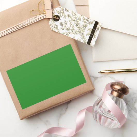Sticker Rectangulaire Vert forestier (Cadeaux)