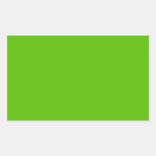 Sticker Rectangulaire Vert pomme brillant (Devant)