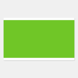 Sticker Rectangulaire Vert pomme brillant