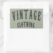 Sticker Rectangulaire Vêtements vintages (Sac)