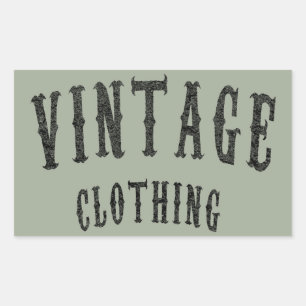Sticker Rectangulaire Vêtements vintages