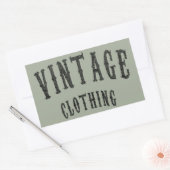 Sticker Rectangulaire Vêtements vintages (Enveloppe)