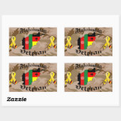 Sticker Rectangulaire Vétéran German (Feuille)