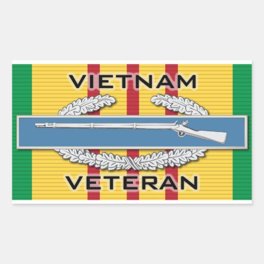 Sticker Rectangulaire Vétérinaire de la CIB Vietnam (Devant)