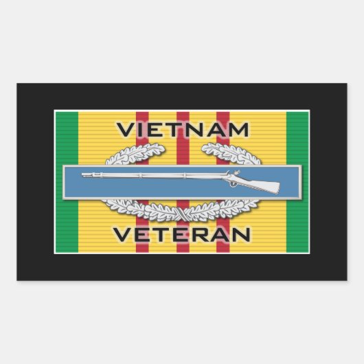 Sticker Rectangulaire Vétérinaire de la CIB Vietnam (Devant)