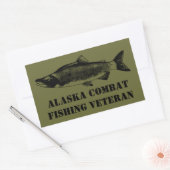 Sticker Rectangulaire Vétérinaire de la pêche de combat de l'Alaska (Enveloppe)