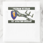 Sticker Rectangulaire Vétérinaire du Vietnam Mohawk (Sac)