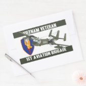 Sticker Rectangulaire Vétérinaire du Vietnam Mohawk (Enveloppe)