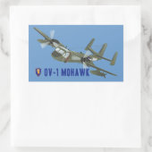 Sticker Rectangulaire Vétérinaire du Vietnam Mohawk (Sac)