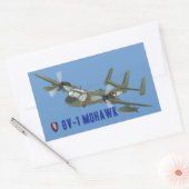 Sticker Rectangulaire Vétérinaire du Vietnam Mohawk (Enveloppe)