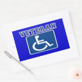 Sticker Rectangulaire Vétérinaire handicapé handicapé (Enveloppe)