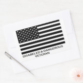 Sticker Rectangulaire Vétérinaire invalide et dangereux (Enveloppe)