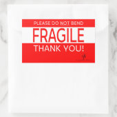 Sticker Rectangulaire Veuillez NE PAS Plier et Merci 1 (Sac)