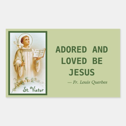 Sticker Rectangulaire Viateur de Lyon le Catéchiste (BF 02) (Devant)