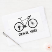 Sticker Rectangulaire Vibes de gravier Cyclisme (Enveloppe)