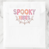Sticker Rectangulaire Vibes éffrayantes (Sac)