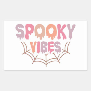 Sticker Rectangulaire Vibes éffrayantes