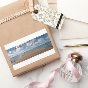 Sticker Rectangulaire Vibes océaniques paisibles