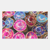 Sticker Rectangulaire Vibrant Sombrero mexicain (Devant)