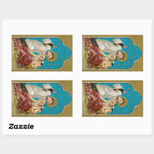 Sticker Rectangulaire Victime de St. Aloysius Gonzaga & Plague (M 006)
