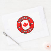 Sticker Rectangulaire Victoria Canada (Enveloppe)