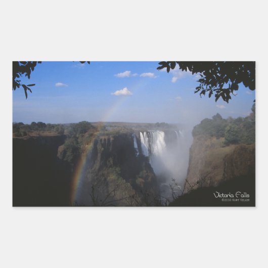Sticker Rectangulaire Victoria Falls 2 (Devant)