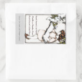 Sticker Rectangulaire Victorian Girl Lecture personnalisée Plaque (Sac)