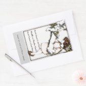 Sticker Rectangulaire Victorian Girl Lecture personnalisée Plaque (Enveloppe)