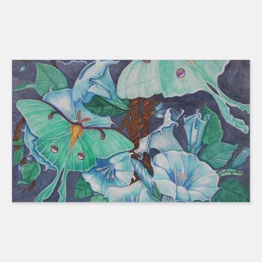 Sticker Rectangulaire Vida de la Luna (Devant)