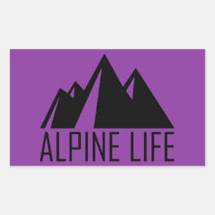 Sticker Rectangulaire Vie alpine