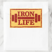 Sticker Rectangulaire Vie de fer (Sac)