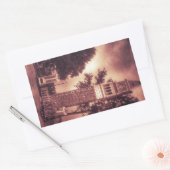 STICKER RECTANGULAIRE VIEILLE TOUR MODE (Enveloppe)