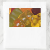 Sticker Rectangulaire Viele bunte Gummibärchen (Sac)