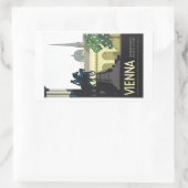 Sticker Rectangulaire Vienne Autriche - Vintage voyage (Sac)