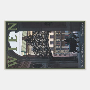 Sticker Rectangulaire Vienne - Chariot