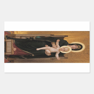 Sticker Rectangulaire Vierge à l'Enfant